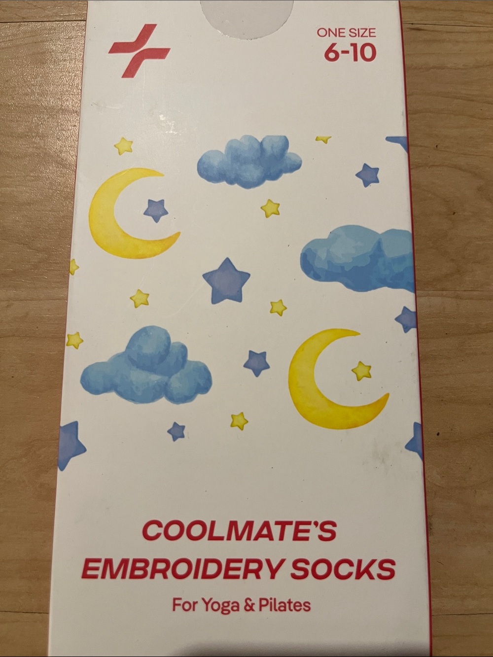 Coolmate's moon and stars Embroidery Women's Athletic Socks - Blue & Yellow